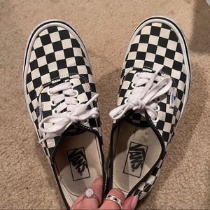 Vans authentic checkerboard shoes